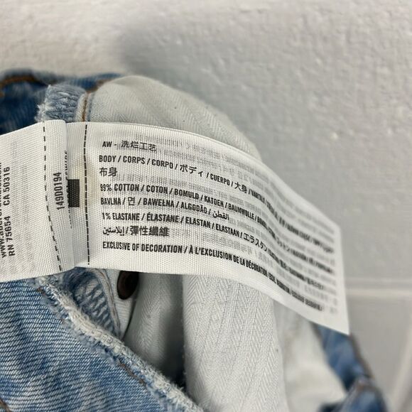 Abercrombie & Fitch women’s the 90s high rise relaxed cutoff short - Picture 4 of 4